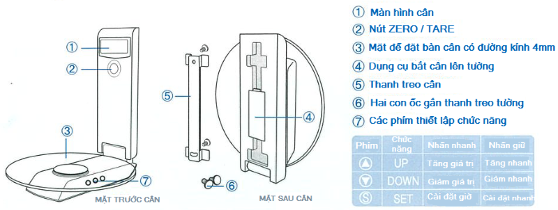 Cân nhà bếp KW-2000