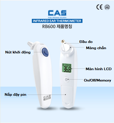 Nhiệt kế đo tai RB600